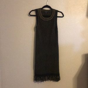 Sleeveless sweater dress